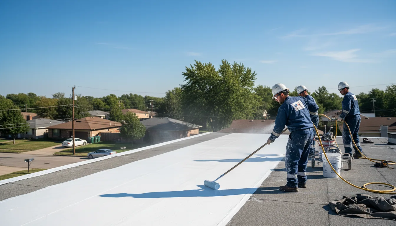 Commercial roof coating in Port Neches, TX near me